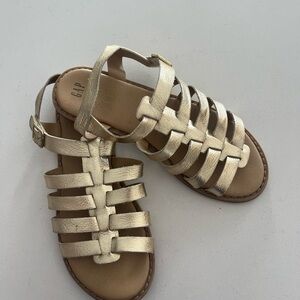 GAP Kids Metallic Gold Strappy Sandals